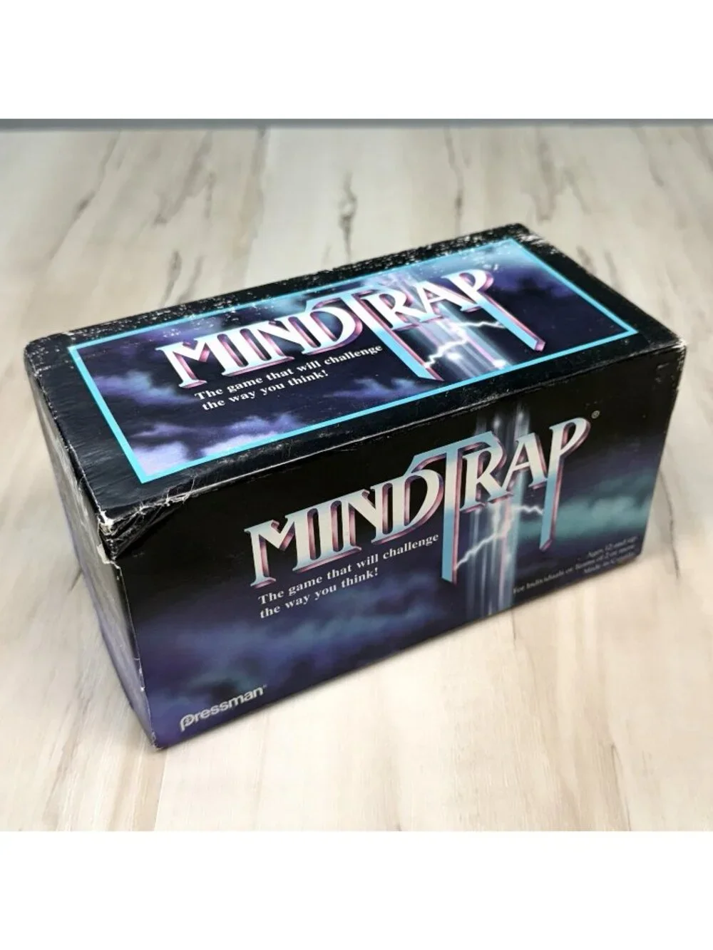 VTG 1996 Pressman MINDTRAP Puzzle Riddle Board Game #3600 Ages 12+ COMPLETE
